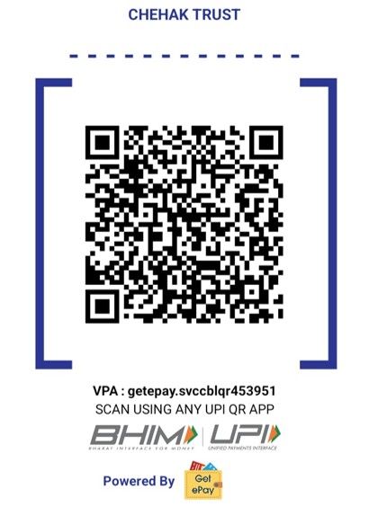 Sahyog Chehak Official Donation UPI QR